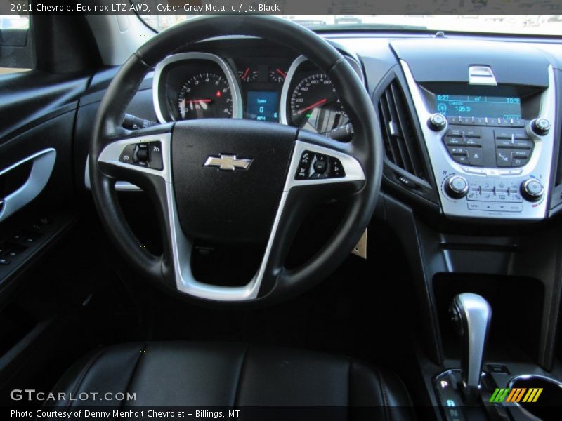 Cyber Gray Metallic / Jet Black 2011 Chevrolet Equinox LTZ AWD