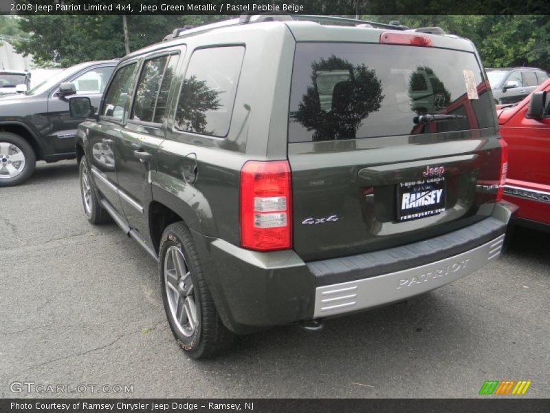 Jeep Green Metallic / Pastel Pebble Beige 2008 Jeep Patriot Limited 4x4