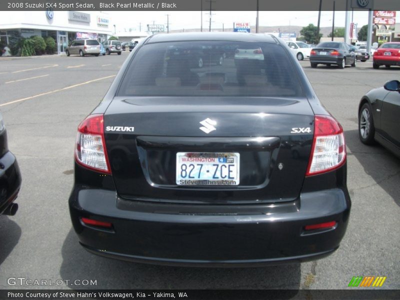 Black Pearl Metallic / Black 2008 Suzuki SX4 Sport Sedan