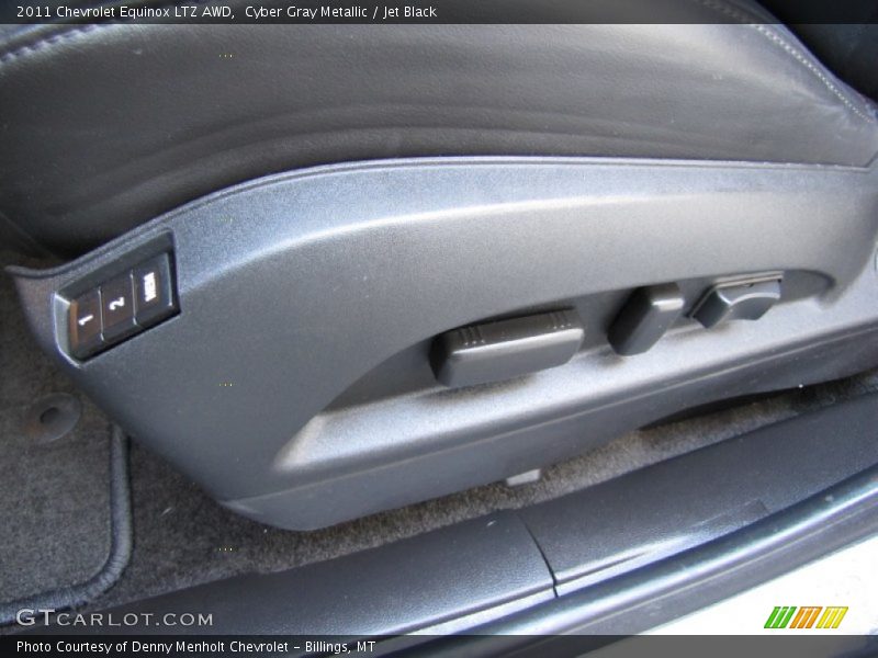 Cyber Gray Metallic / Jet Black 2011 Chevrolet Equinox LTZ AWD