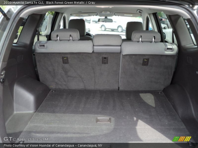 Black Forest Green Metallic / Gray 2010 Hyundai Santa Fe GLS