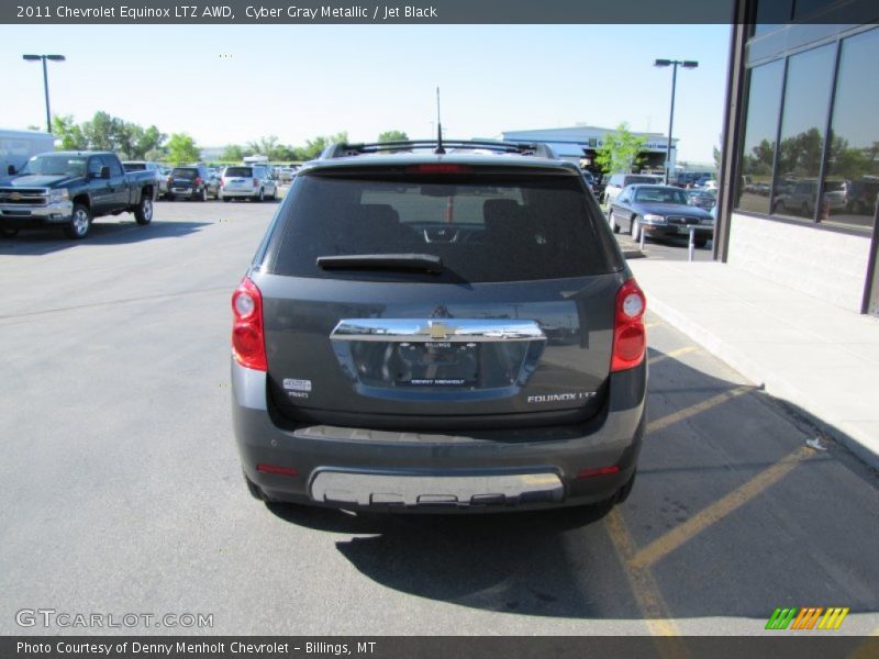 Cyber Gray Metallic / Jet Black 2011 Chevrolet Equinox LTZ AWD