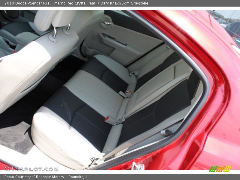 Inferno Red Crystal Pearl / Dark Khaki/Light Graystone 2010 Dodge Avenger R/T