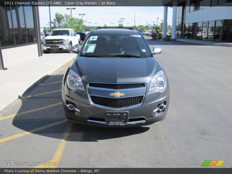 Cyber Gray Metallic / Jet Black 2011 Chevrolet Equinox LTZ AWD