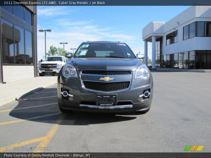 Cyber Gray Metallic / Jet Black 2011 Chevrolet Equinox LTZ AWD