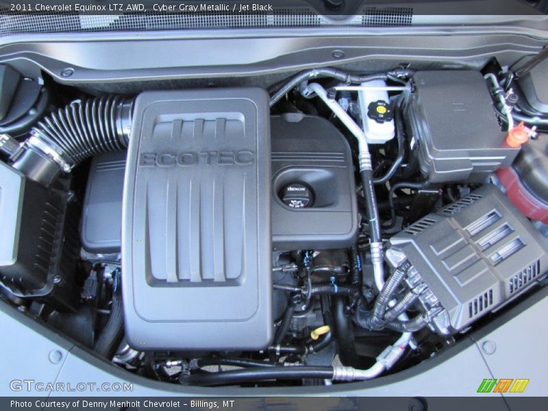 Cyber Gray Metallic / Jet Black 2011 Chevrolet Equinox LTZ AWD
