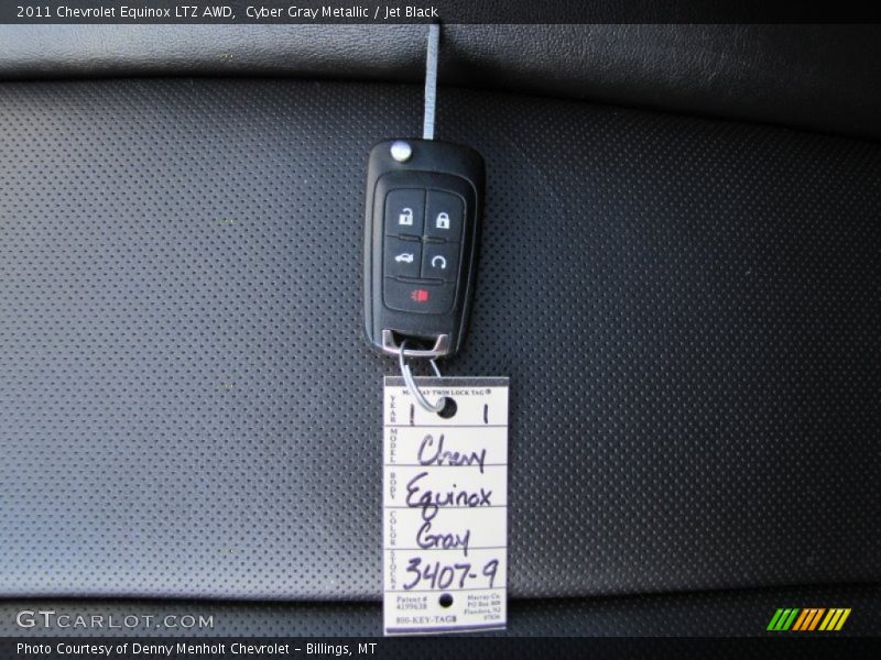 Cyber Gray Metallic / Jet Black 2011 Chevrolet Equinox LTZ AWD