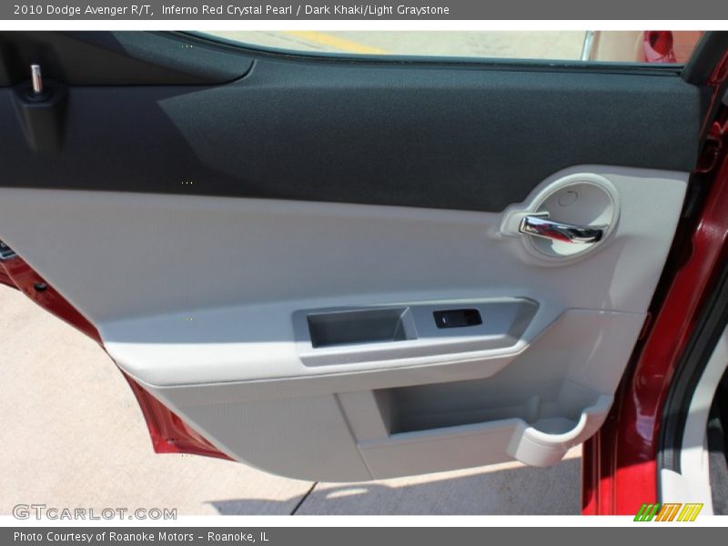 Inferno Red Crystal Pearl / Dark Khaki/Light Graystone 2010 Dodge Avenger R/T