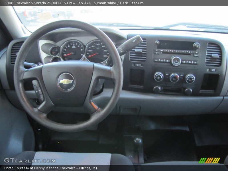 Summit White / Dark Titanium 2008 Chevrolet Silverado 2500HD LS Crew Cab 4x4
