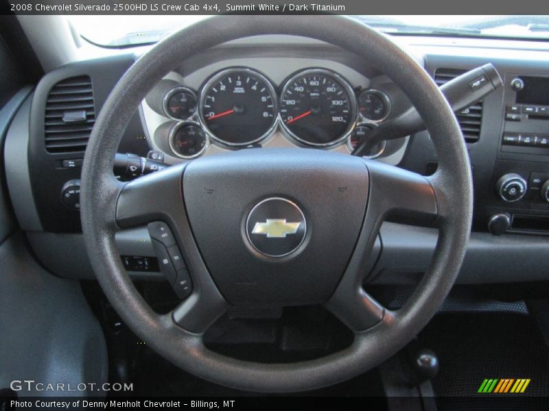 Summit White / Dark Titanium 2008 Chevrolet Silverado 2500HD LS Crew Cab 4x4
