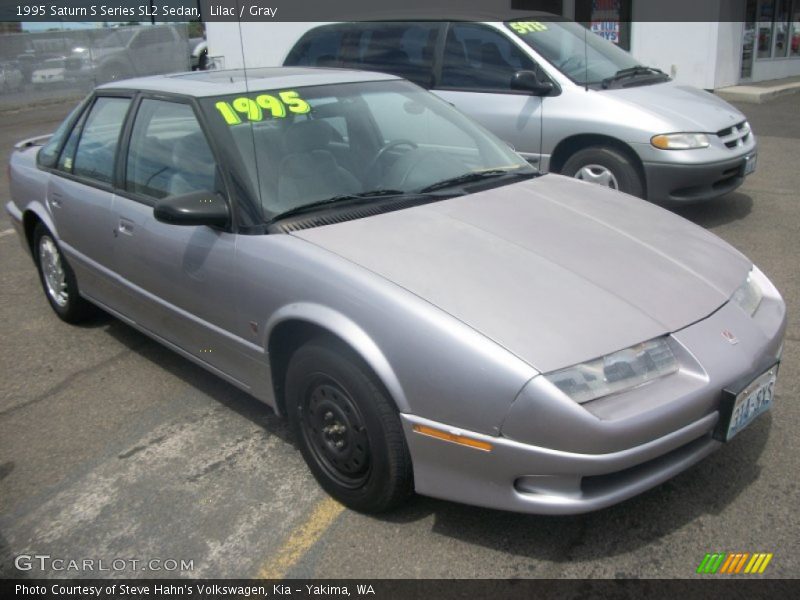 Lilac / Gray 1995 Saturn S Series SL2 Sedan