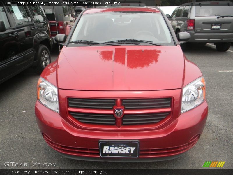Inferno Red Crystal Pearl / Dark Slate Gray 2008 Dodge Caliber SE