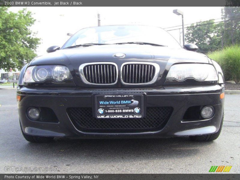Jet Black / Black 2003 BMW M3 Convertible