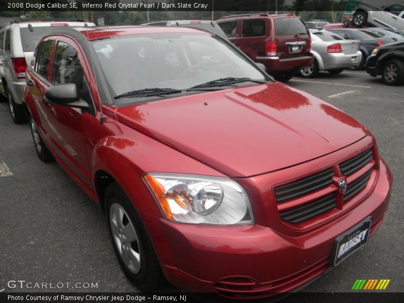 Inferno Red Crystal Pearl / Dark Slate Gray 2008 Dodge Caliber SE