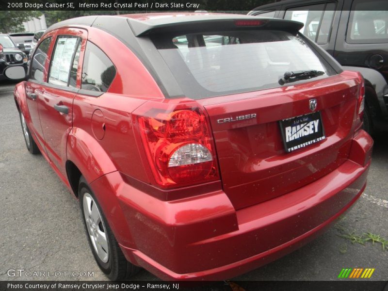 Inferno Red Crystal Pearl / Dark Slate Gray 2008 Dodge Caliber SE