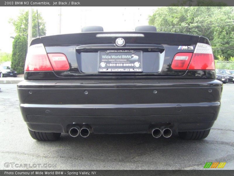 Jet Black / Black 2003 BMW M3 Convertible