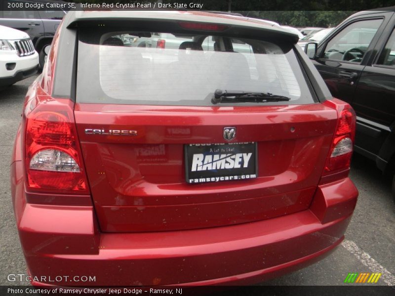 Inferno Red Crystal Pearl / Dark Slate Gray 2008 Dodge Caliber SE
