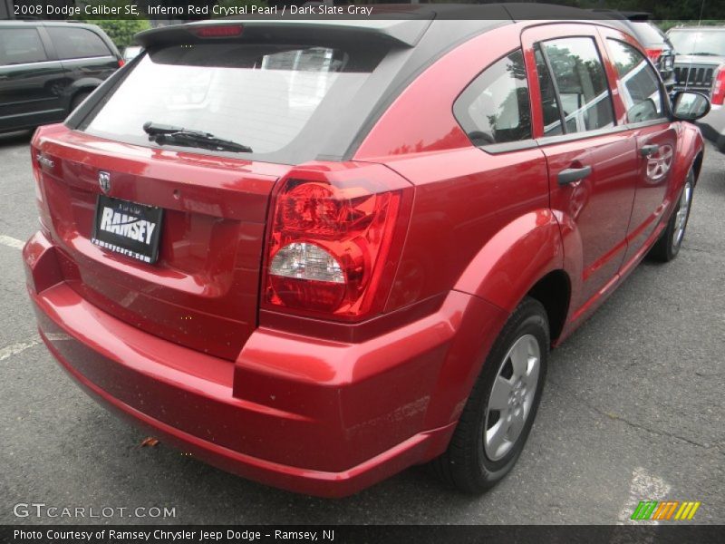 Inferno Red Crystal Pearl / Dark Slate Gray 2008 Dodge Caliber SE