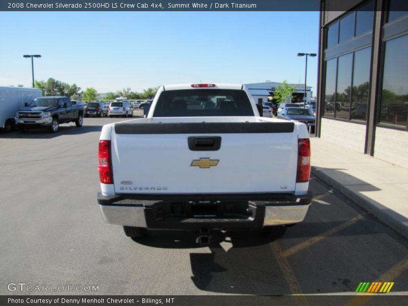 Summit White / Dark Titanium 2008 Chevrolet Silverado 2500HD LS Crew Cab 4x4