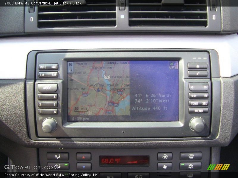 Navigation of 2003 M3 Convertible