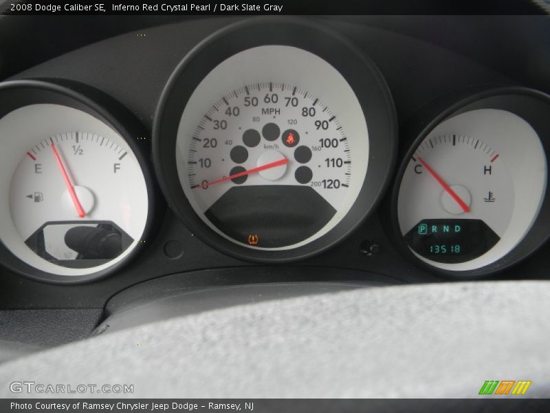 Inferno Red Crystal Pearl / Dark Slate Gray 2008 Dodge Caliber SE