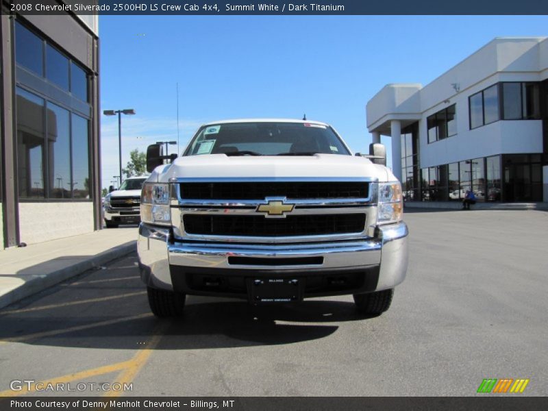 Summit White / Dark Titanium 2008 Chevrolet Silverado 2500HD LS Crew Cab 4x4