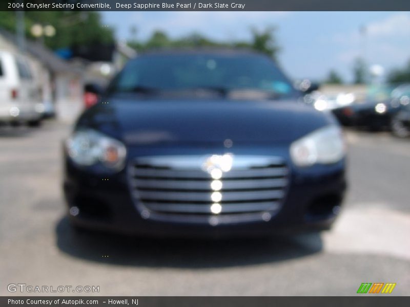 Deep Sapphire Blue Pearl / Dark Slate Gray 2004 Chrysler Sebring Convertible