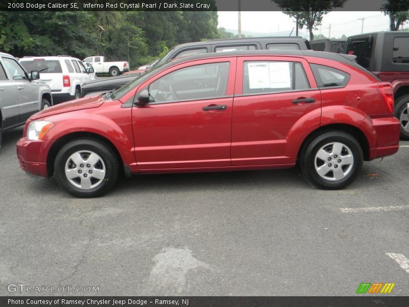 Inferno Red Crystal Pearl / Dark Slate Gray 2008 Dodge Caliber SE