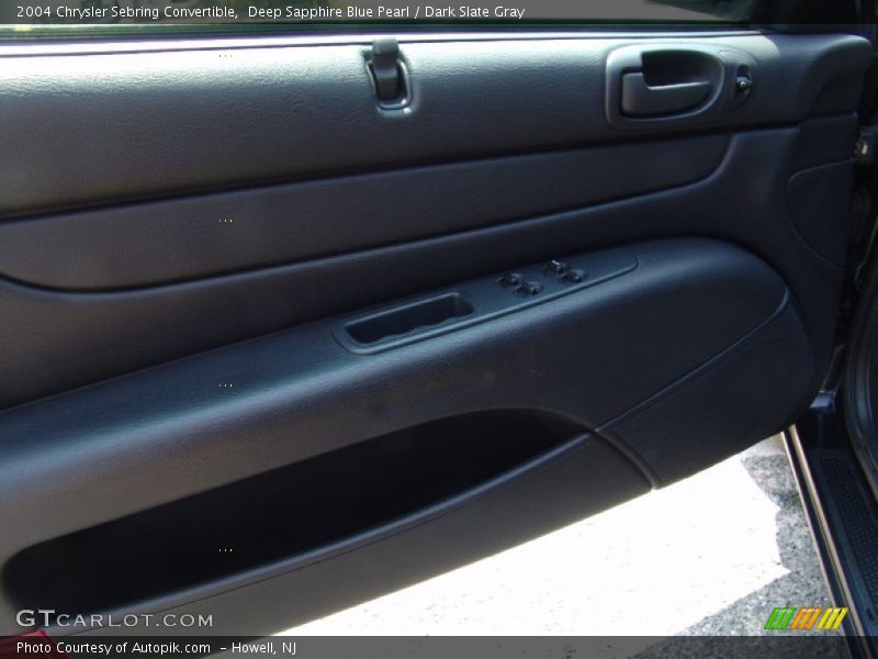 Deep Sapphire Blue Pearl / Dark Slate Gray 2004 Chrysler Sebring Convertible