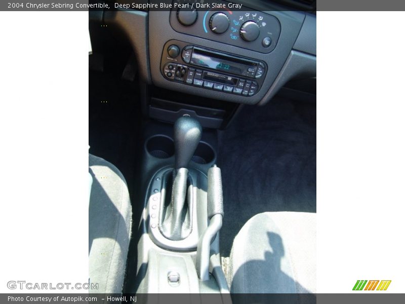 Deep Sapphire Blue Pearl / Dark Slate Gray 2004 Chrysler Sebring Convertible