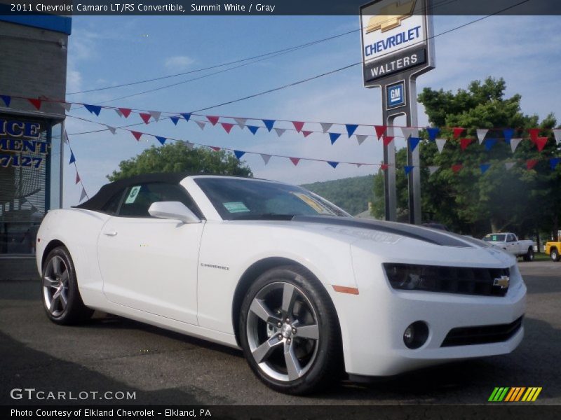 Summit White / Gray 2011 Chevrolet Camaro LT/RS Convertible