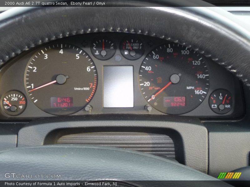  2000 A6 2.7T quattro Sedan 2.7T quattro Sedan Gauges