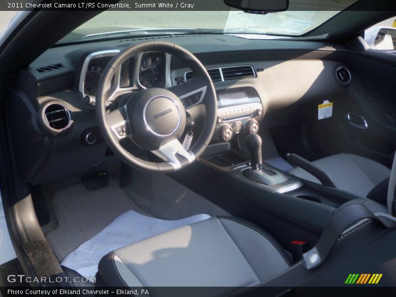 Summit White / Gray 2011 Chevrolet Camaro LT/RS Convertible