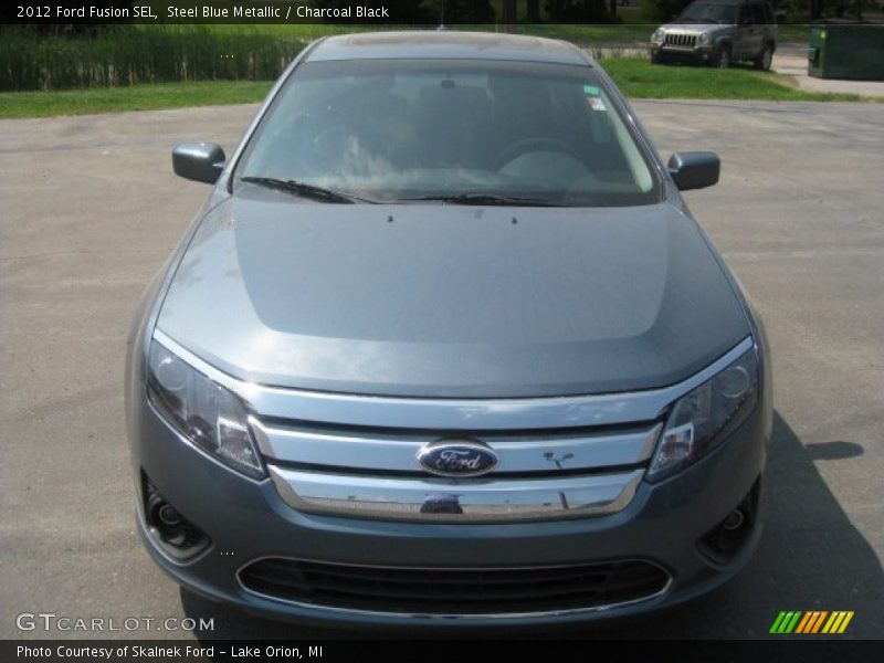 Steel Blue Metallic / Charcoal Black 2012 Ford Fusion SEL