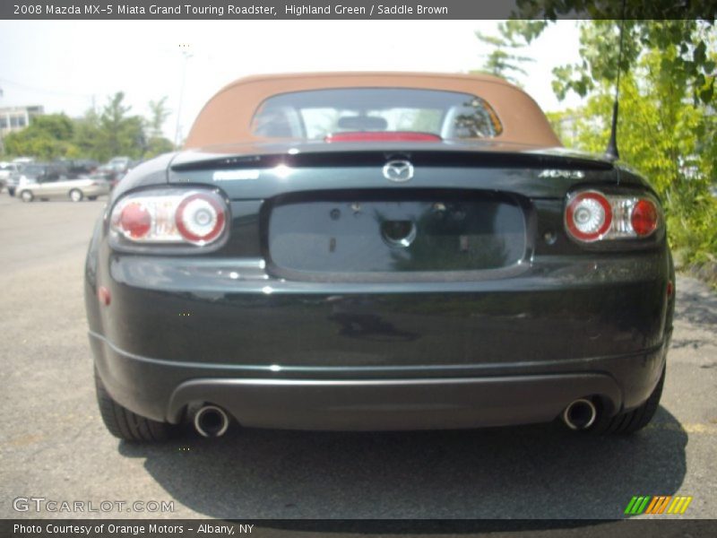 Highland Green / Saddle Brown 2008 Mazda MX-5 Miata Grand Touring Roadster