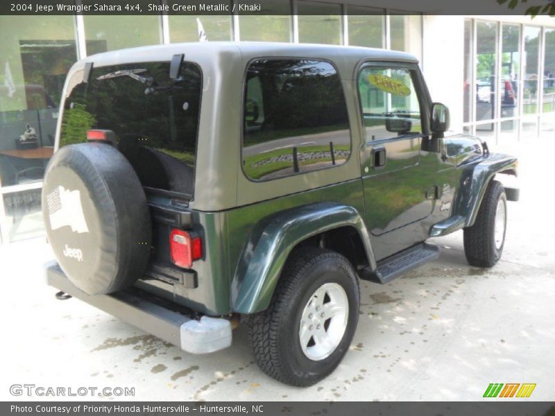 Shale Green Metallic / Khaki 2004 Jeep Wrangler Sahara 4x4