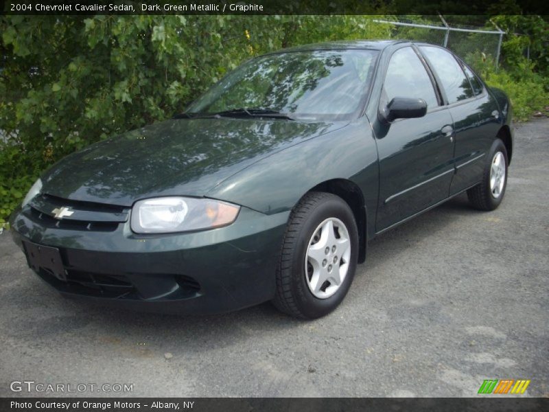 Dark Green Metallic / Graphite 2004 Chevrolet Cavalier Sedan