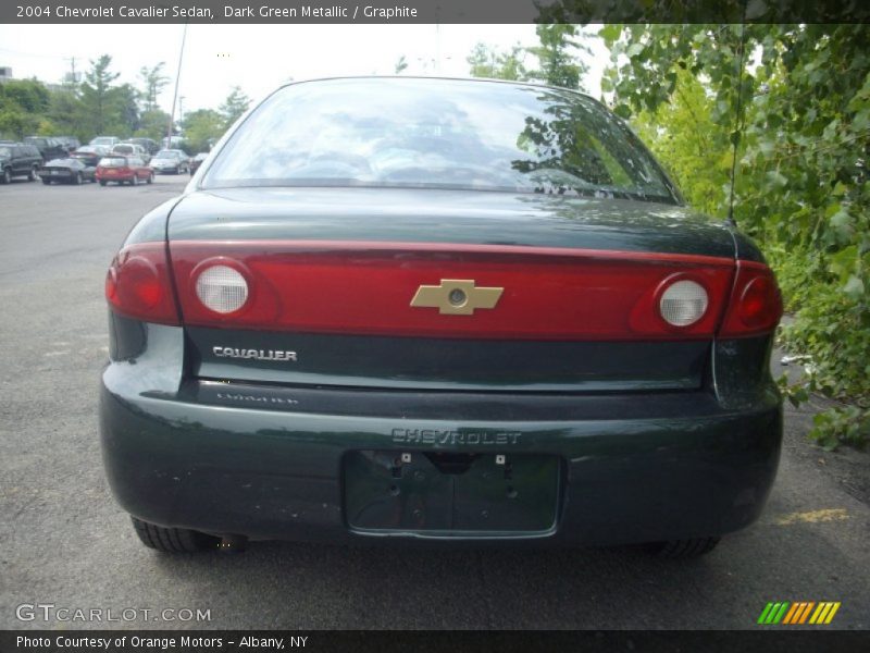 Dark Green Metallic / Graphite 2004 Chevrolet Cavalier Sedan
