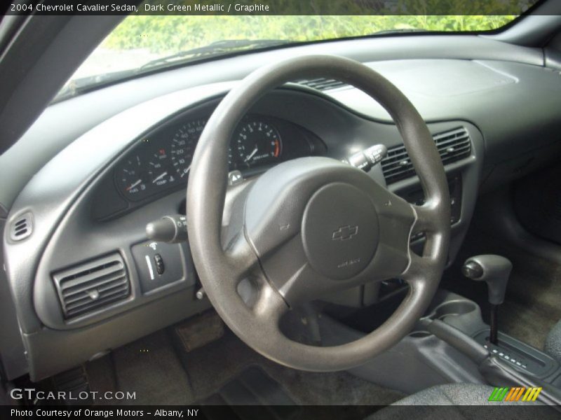 Dark Green Metallic / Graphite 2004 Chevrolet Cavalier Sedan