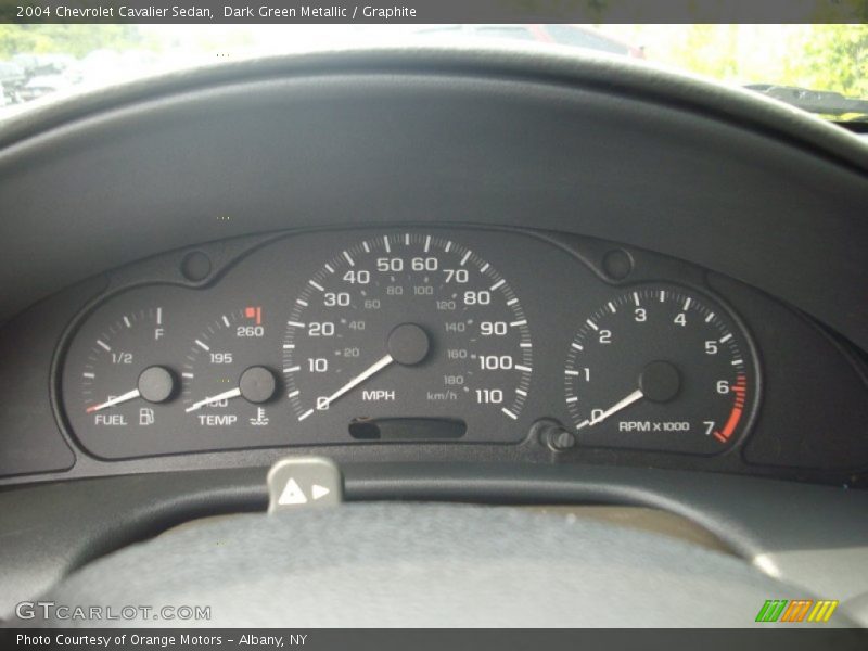 Dark Green Metallic / Graphite 2004 Chevrolet Cavalier Sedan