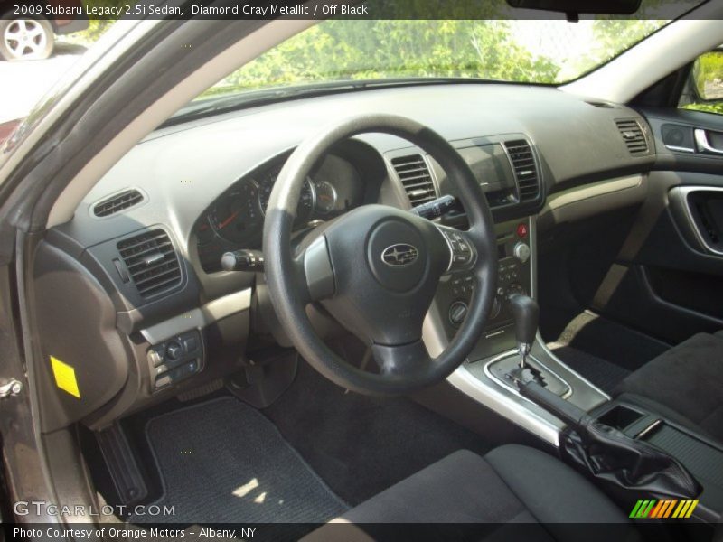 Diamond Gray Metallic / Off Black 2009 Subaru Legacy 2.5i Sedan