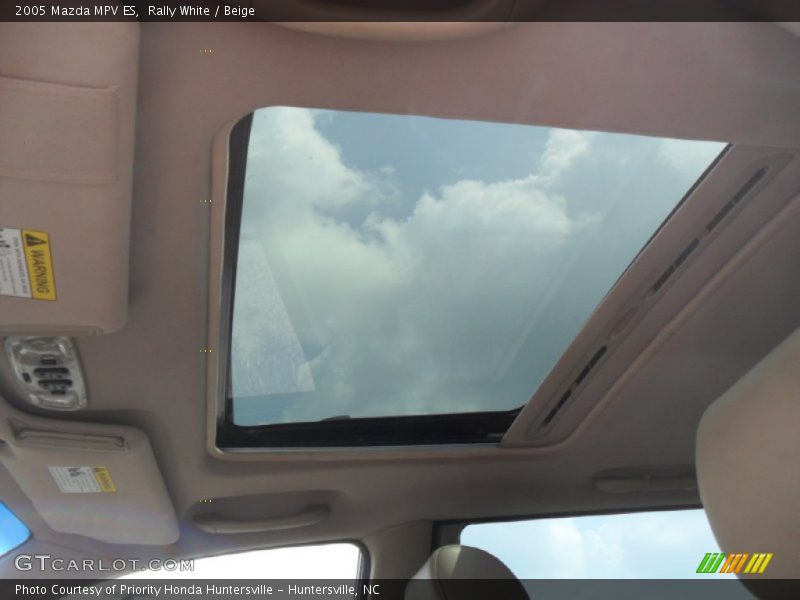 Sunroof of 2005 MPV ES