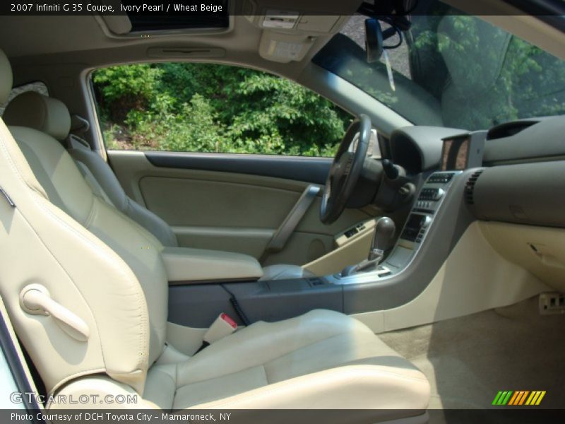 Ivory Pearl / Wheat Beige 2007 Infiniti G 35 Coupe