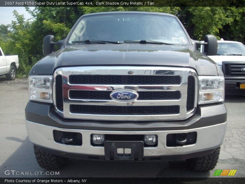 Dark Shadow Grey Metallic / Tan 2007 Ford F350 Super Duty Lariat SuperCab 4x4
