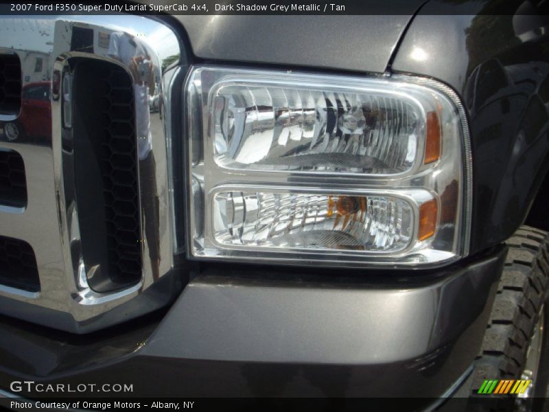 Dark Shadow Grey Metallic / Tan 2007 Ford F350 Super Duty Lariat SuperCab 4x4