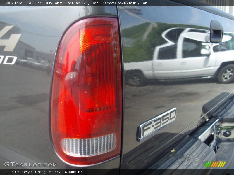 Dark Shadow Grey Metallic / Tan 2007 Ford F350 Super Duty Lariat SuperCab 4x4
