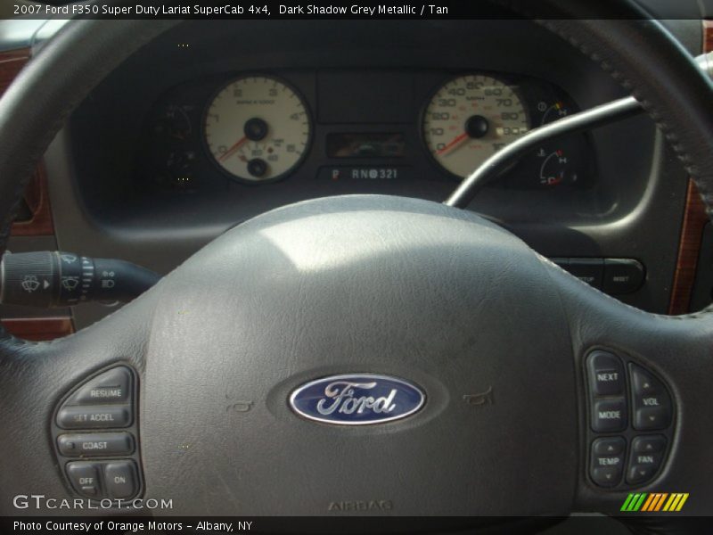 Dark Shadow Grey Metallic / Tan 2007 Ford F350 Super Duty Lariat SuperCab 4x4