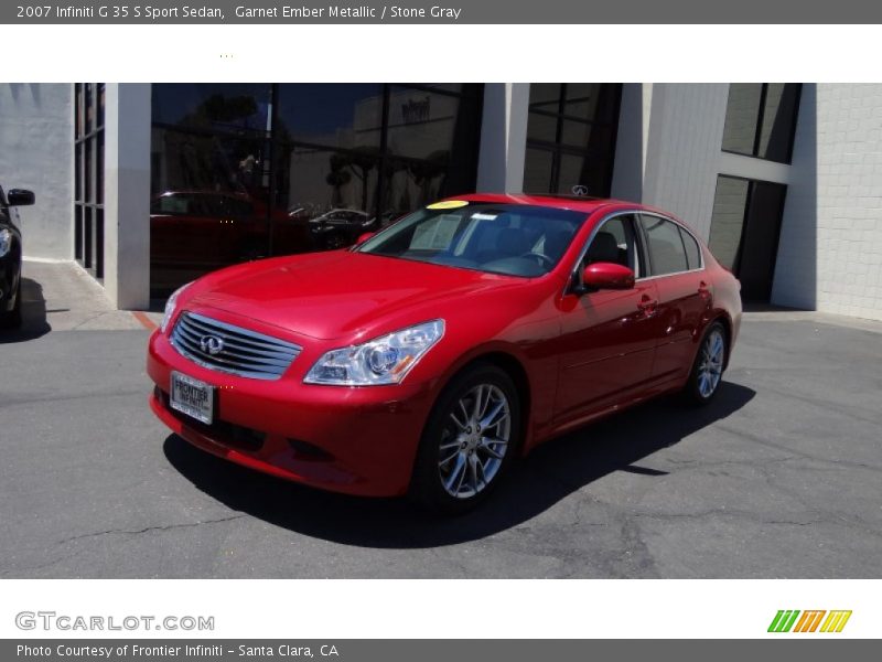Garnet Ember Metallic / Stone Gray 2007 Infiniti G 35 S Sport Sedan