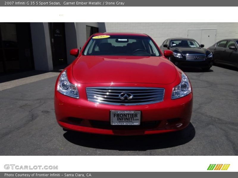 Garnet Ember Metallic / Stone Gray 2007 Infiniti G 35 S Sport Sedan