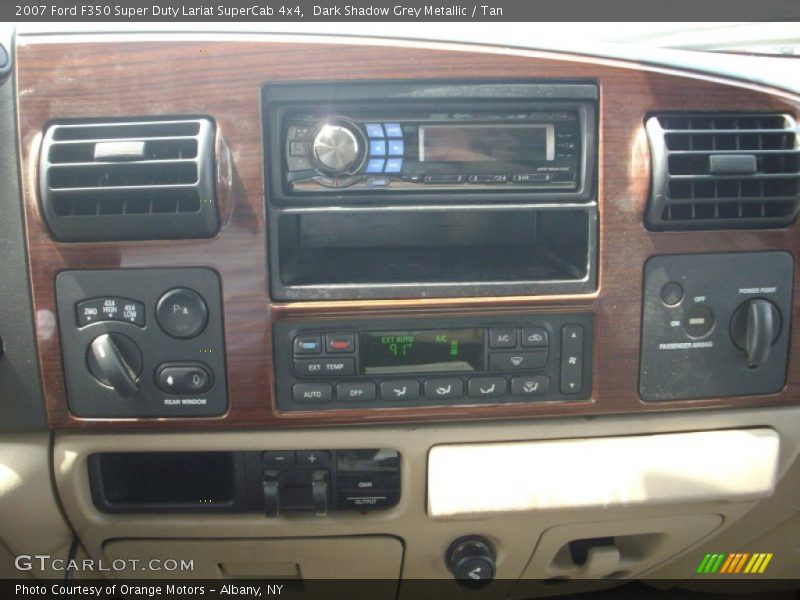 Dark Shadow Grey Metallic / Tan 2007 Ford F350 Super Duty Lariat SuperCab 4x4
